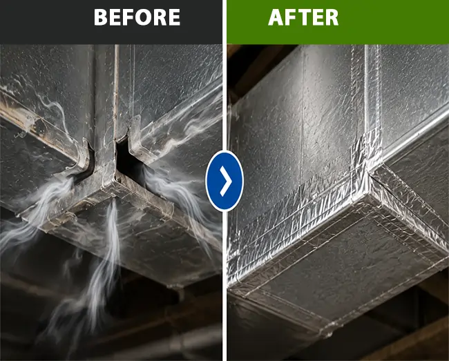 Duct sealing and leak repair Plano TX